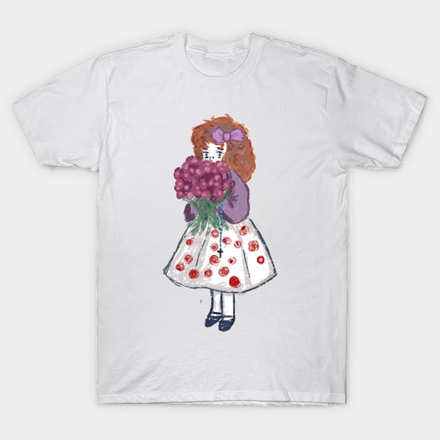 Picking Roses T-Shirt by HappyRandomArt